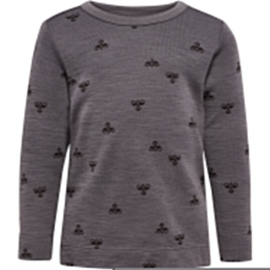 Hummel Charcoal Gray Mini Ull T-Shirt L/S 86 Hummel Charcoal Gray Mini Ull T-Shirt L/S 86