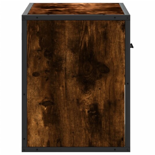 TV-benk røkt eik 60x31x39,5 cm konstruert tre og metall 8721102839702 TV-benk røkt eik 60x31x39,5 cm konstruert tre og metall 8721102839702