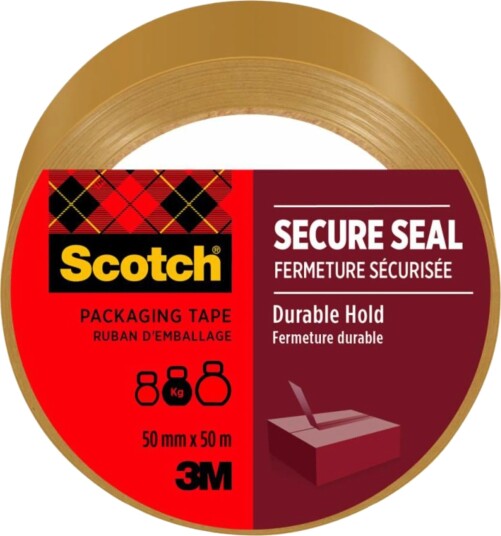 Scotch Kraftig Pakketape 50mm x 50m Brun Scotch Kraftig Pakketape 50mm x 50m Brun