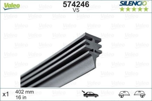 Gummi viskerblad VALEO 574246