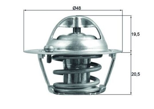 Termostat MAHLE ORIGINAL TX 204 82D