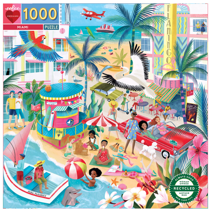 eeBoo Puzzle 1000 pcs Miami EPZTMIA