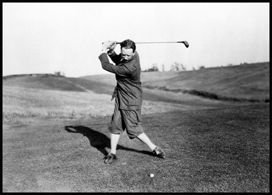 Vintage Golfer Plakat Plakat / 70x100cm