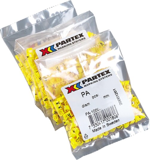 Partex PA1401/AC Kabelmerking AC Ø2,5 5 mm 200 pakk Stikkontakter & kabler