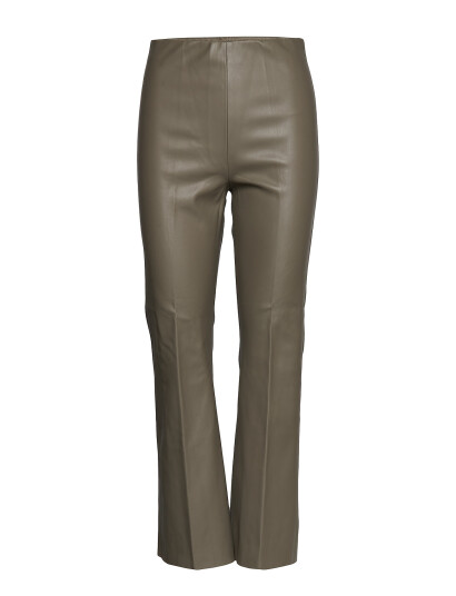 Soaked in Luxury Slkaylee Pu Kickflare Pants   Grey   XXL