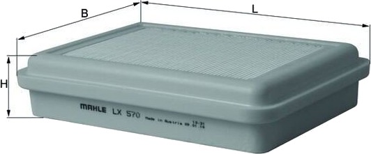 MAHLE LX 570 Luftfilter MAHLE LX 570 Luftfilter