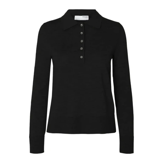 Selected Femme Dame Topper Svart XS Selected Femme Dame Topper Svart XS