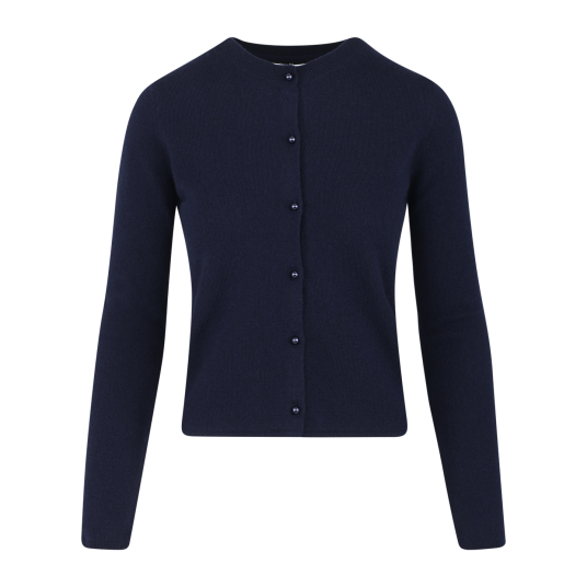 Candi Cardigan Navy XL Short merino wool cardigan