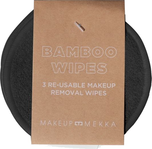 Bamboo Makeup Remover Pads 3pk Black Black