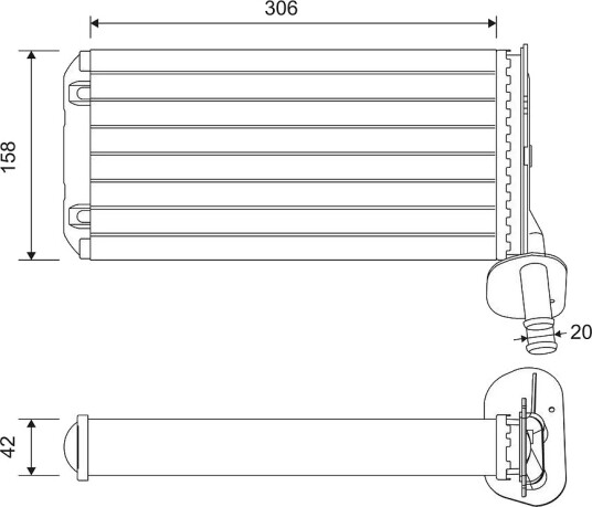 Varmeapparat register VALEO 811519