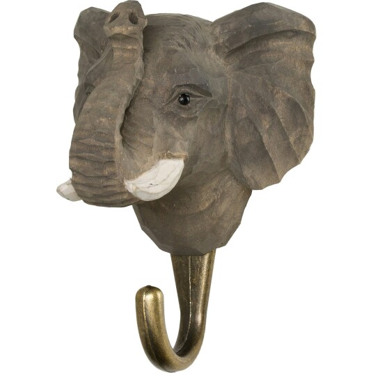 Wildlife Garden Håndskåret Krok Elefant