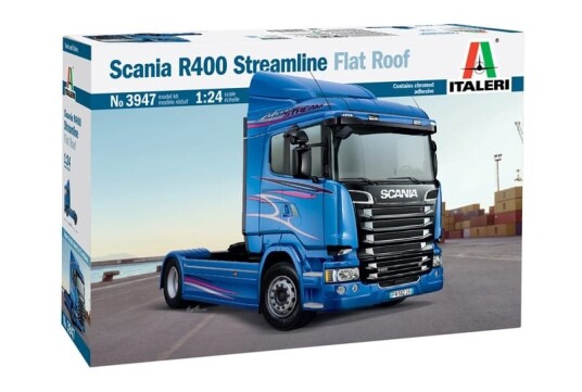 Italeri 1:24 Scania R400 Streamline Modellbyggesett Flat Tak