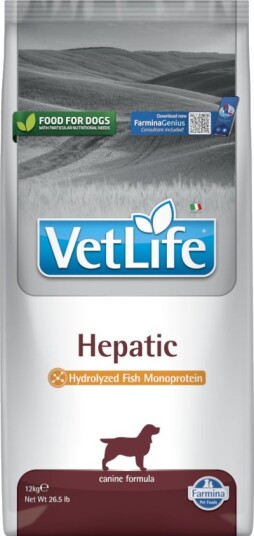 Farmina Vet Life Tørrfôr Vet Life Dog Hepatic Sparepakke 2 X 12 kg