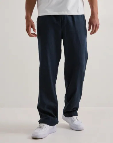 Solid SDAlann Allan Elasticated Linen Pants Linbukser Blå