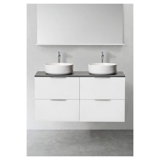 Hafa Shape 1200 Servantskap m/4 skuffer 120x45x54 cm Hvit Matt Hafa Shape 1200 Servantskap m/4 skuffer 120x45x54 cm Hvit Matt