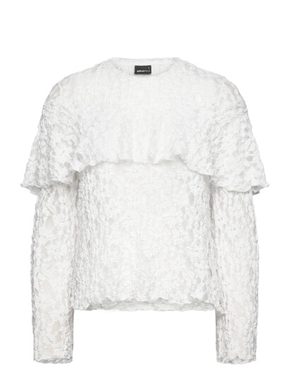 Gina Tricot Boho Lace Top - White - M
