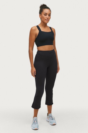 Ellos Collection Treningstights Bootcut Crop Svart