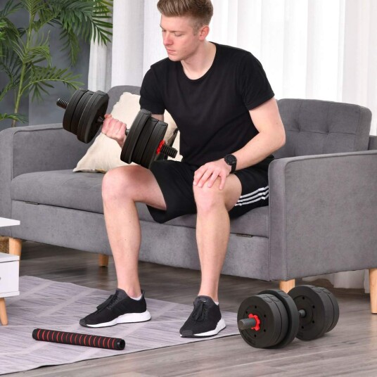 2 i 1 manualsett 20 kg justerbar manual og vektstang profesjonell styrketrening for manualer svart 2 i 1 manualsett 20 kg justerbar manual og vektstang profesjonell styrketrening for manualer svart