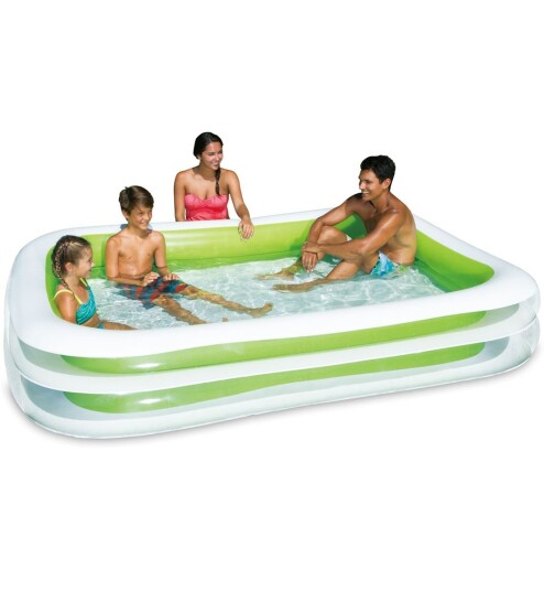 Summer Waves deluxe oppblåsbart familiebasseng 262 x 175 x 46 cm Summer Waves deluxe oppblåsbart familiebasseng 262 x 175 x 46 cm