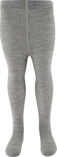 GObabyGO wool crawling tights – grey melange 80/86