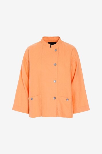 Bitte Kai Rand   Lin jakke Lazy Linen   Orange