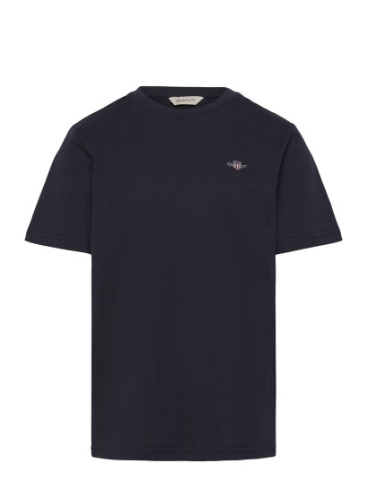 Gant Kids Shield Ss T Shirt Navy 122 Gant Kids Shield Ss T Shirt Navy 122