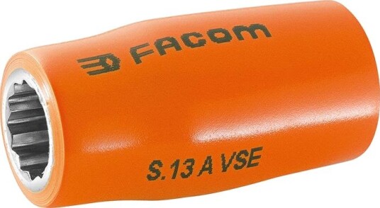 Facom Hylse S.10Avse 10 mm, 1/2", 12K, 1000 v