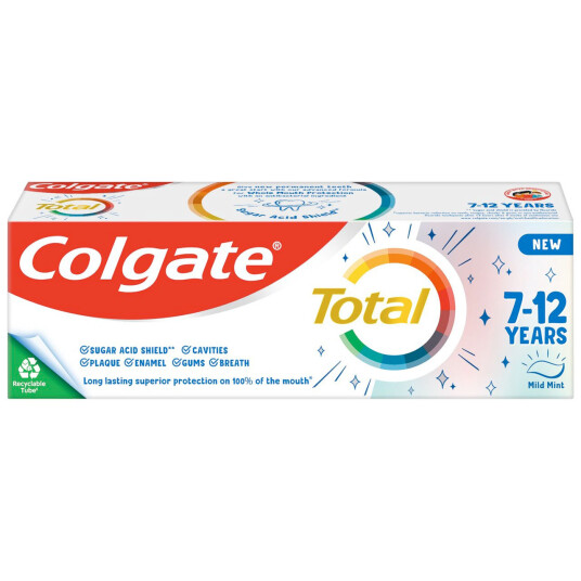 Colgate Total Børnetandpasta 7 12 år 50 ml. Colgate Total Børnetandpasta 7 12 år 50 ml.