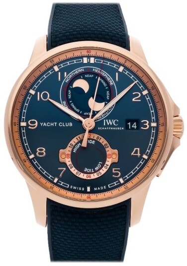 IWC Herreklokke IW344001 Portugieser Blå/Gummi Ø44.6 mm