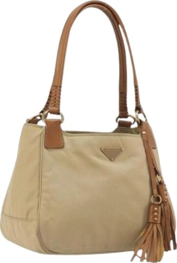 Prada Vintage Dame Pre owned Beige ONE SIZE,