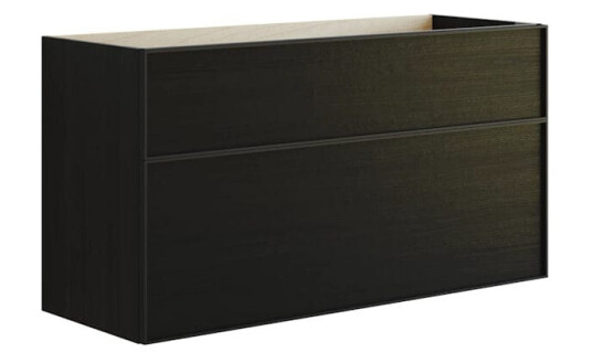 Dansani Inzo Alu-ramme Svart Servantskap med Ekstra Stor Underskuff eik / 120cm Dobbel DA-M17-8050