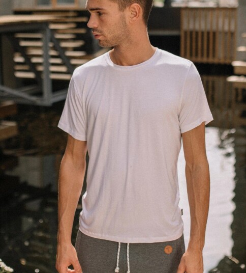 Tufte Herre Crew Neck T-shirt White S