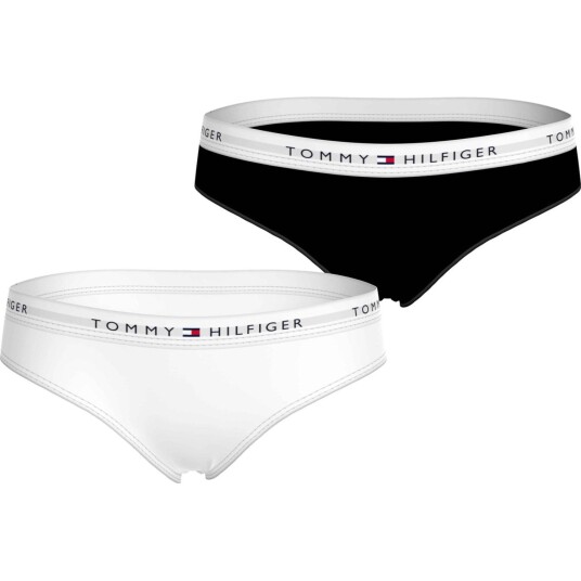 Tommy Hilfiger Black/White 2 Pack Briefs 8 10 år