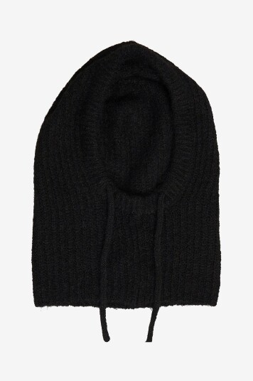 Object Balaklava objMilu Knit Balaclava Rep Svart Object Balaklava objMilu Knit Balaclava Rep Svart