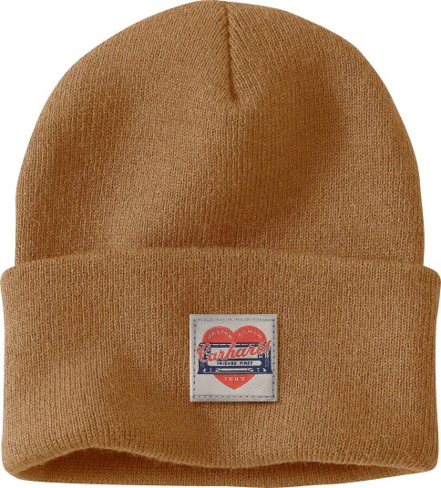 Carhartt Women's Knit Heart Patch Beanie Carhartt® Brown OneSize Carhartt Women's Knit Heart Patch Beanie Carhartt® Brown OneSize