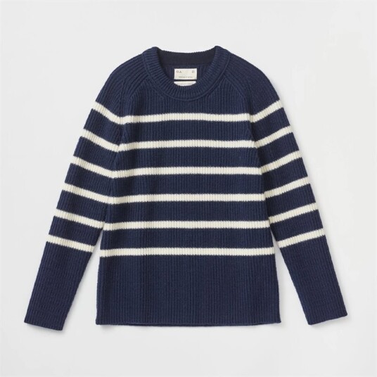 O.A.D. Blaatrøie No 3 - Striped Navy-White Blå L