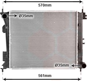 VAN WEZEL 82012705 Radiator motorkjøling VAN WEZEL 82012705 Radiator motorkjøling