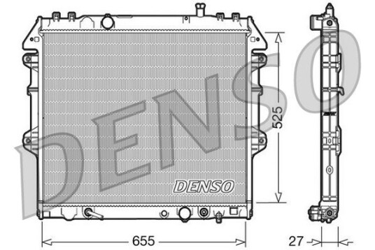 Radiator DENSO DRM50045 Radiator DENSO DRM50045