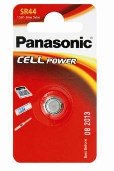 Panasonic SR44 Sølvoksidbatteri 155V 180mAh til Kameratilbehør Panasonic SR44 Sølvoksidbatteri 155V 180mAh til Kameratilbehør