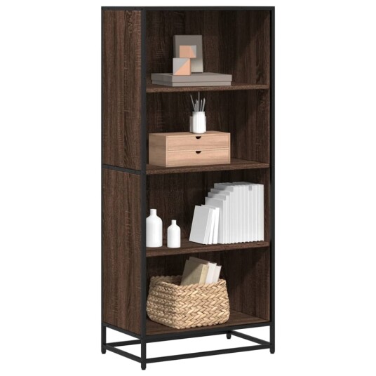 Bokhylle brun eik 60x35x139 cm konstruert tre Bokhylle brun eik 60x35x139 cm konstruert tre