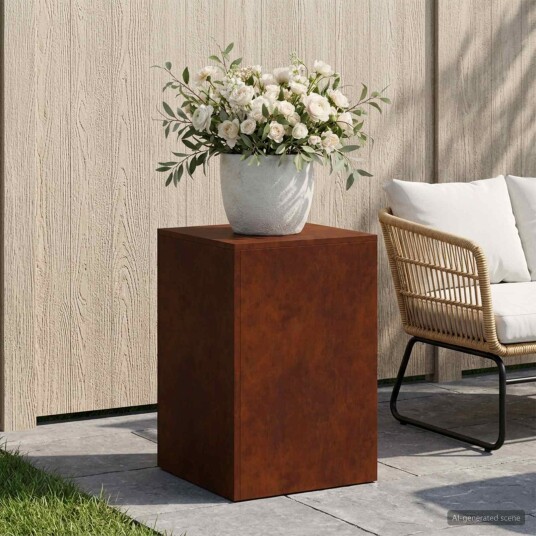 vidaXL Planteholder Rusten 40 x 40 x 60 cm Cortenstål