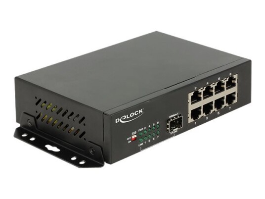 Delock - Switch - 8 X 10/100/1000 + 1 X Sfp - Stasjonær