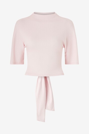 Gina Tricot Topp Tie Back Tee Rosa