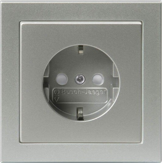 Abb Stikkontakt 20 Euj-83 1-Veis Aluminium