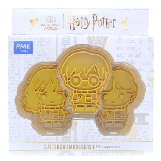 Harry Potter Utstikker Med Embosser Harry Ronny Og Hermine Harry Potter Utstikker Med Embosser Harry Ronny Og Hermine