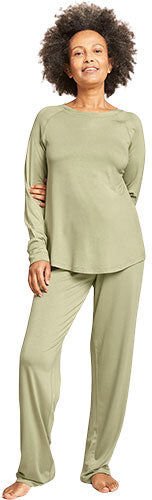 Boody Goodnight Raglan Sleep Top Sage str. XL