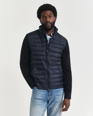 Jakke med blandede medier EVENING BLUE XXL