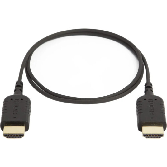 8Sinn Ekstra Tynn HDMI Kabel 80cm - Svart, Støtter 4K