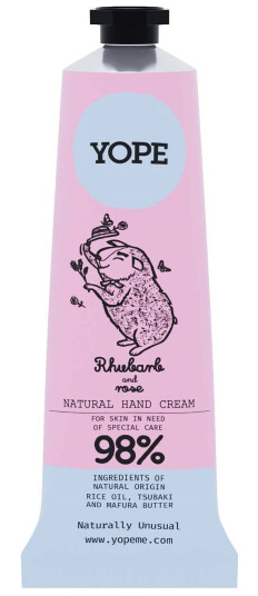 YOPE Botanical Hand Cream Rhubarb and Rose 50 ml