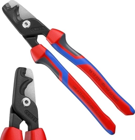 Knipex Stepcut XL 225 mm Kabelsaks i Kompositt